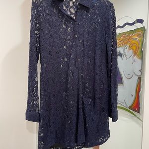 BB Dakota navy lace dress